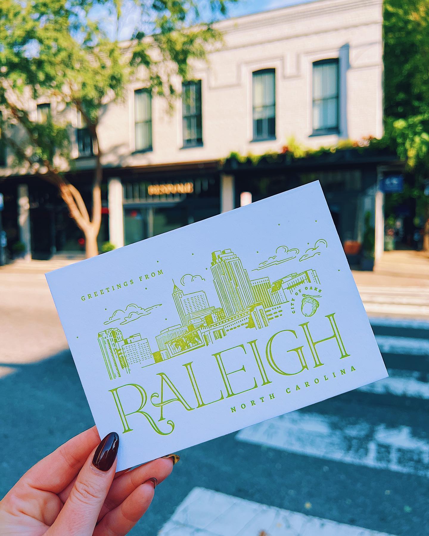 Welcome to Raleigh business card